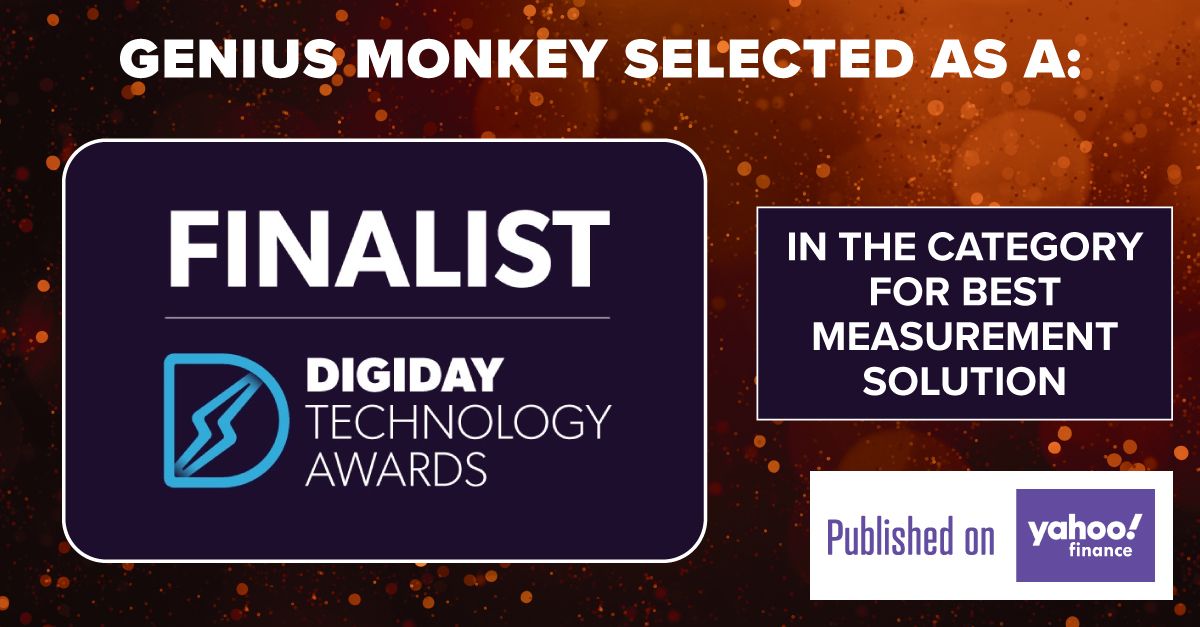 Digiday Names Genius Monkey as Finalist for Best Measurement Solution Award