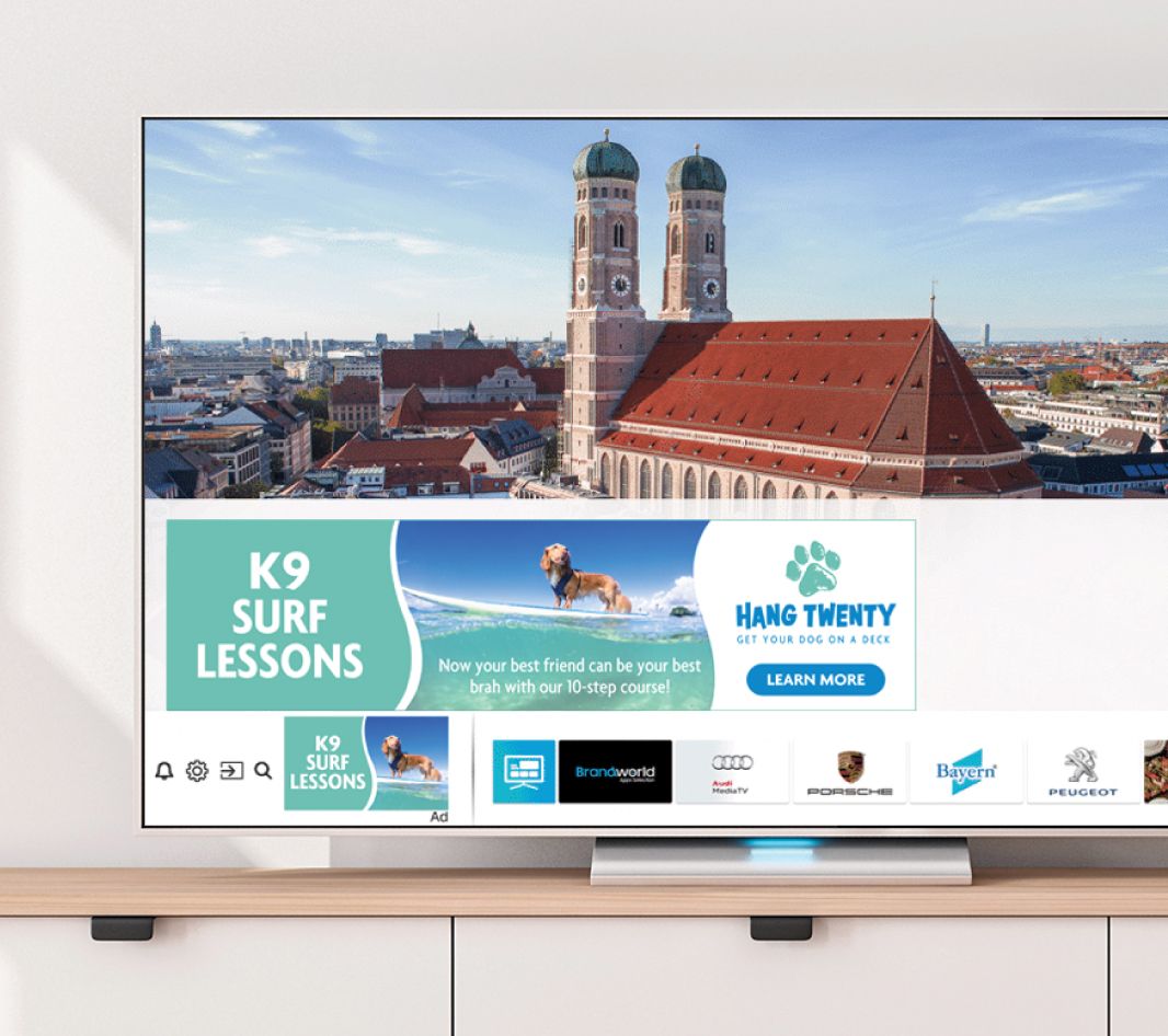 Television banner ads