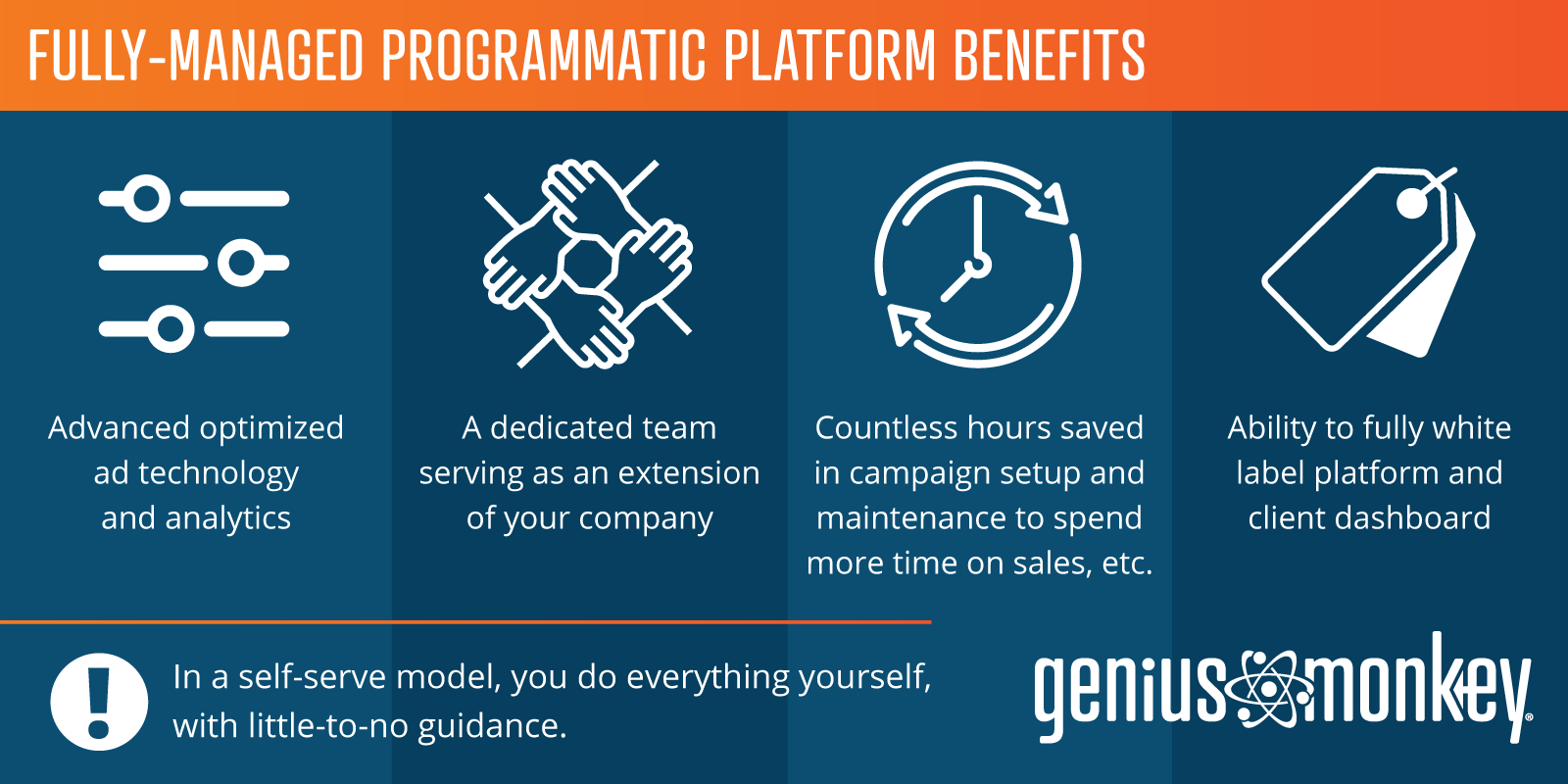 Fully Managed Programmatic Platform Benefits Infographic
